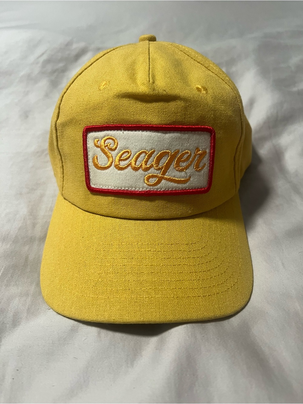 Seager Co Hemp Snapback Hat Yellow